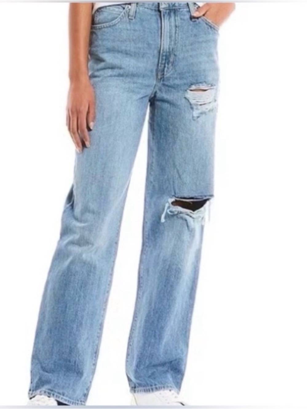 Levi's '94 Baggy Straight Leg Jeans size 29 Mid Distressed Deconstructed